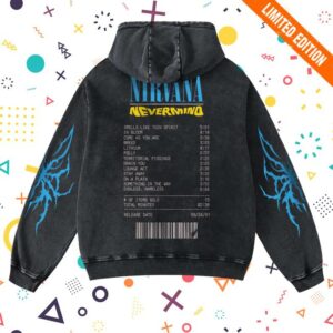 kenny sau Jnorss Store Merch Shop Nirvana Nevermind Youth Decay Wash Hoodie