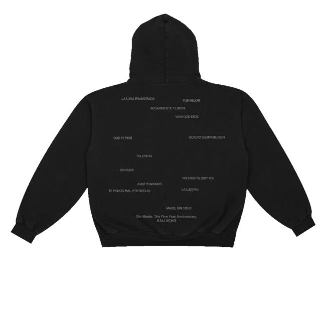 kenny sau Kali Uchis Merch Shop Store Sin Miedo Anniversary Black Pullover Hoodie kenny sau Kali Uchis Merch Shop Store Sin Miedo Anniversary Black Pullover Hoodie