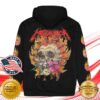 Metal Hammer Shop Merch Flower Skull Backprint Hoodie