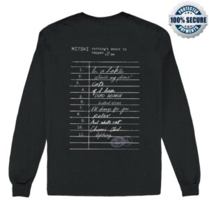 kenny sau Mitski Merch Shop Library Stamp Long Sleeve Tee (Black)