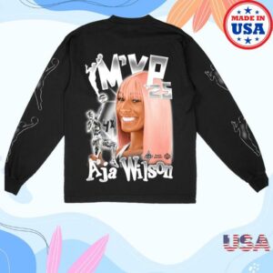 kenny sau Playa Society Merch Shop Store Playa Society 2025 Wnba Mvp A'ja Long Sleeve