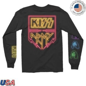 kenny sau Shop Kiss Online Merch Kiss Army Est 1975 Day 1 Long Sleeve