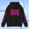 kenny sau Stitched Up Heart Merch Shop Store Glitch Bitch Pink Metal Pullover Hoodie