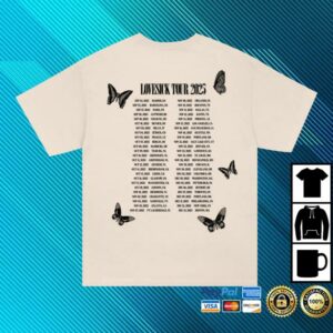 The Happy Fits Store Merch Shop Butterfly Tour T-Shirt