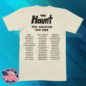 kenny sau The Haunt Band Merch Shop New Addiction Tour Tee