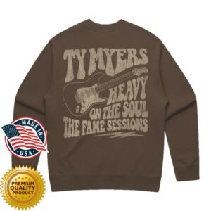 Ty Myers Merch Shop Heavy On The Soul Brown Crewneck