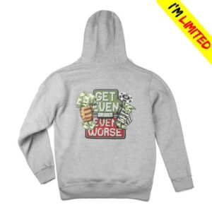 kenny sau Vegas Matt Merch Shop Store Get Even Or Get Even Worse Full Zip Hoodie