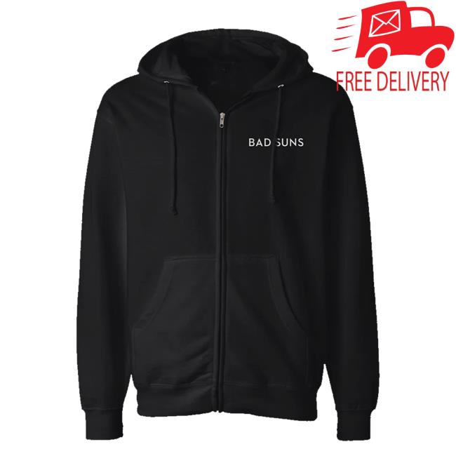 Bad Suns Merch Shop L & P Logo Black Zip Hoodie 5 Bad Suns Merch Shop L & P Logo Black Zip Hoodie