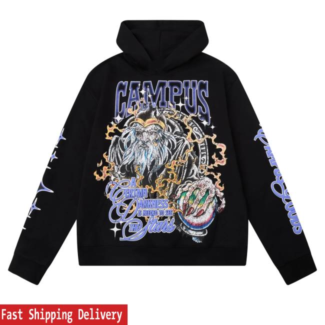 kenny trc No Limit Store Merch Campus Stargazer Hoodie Black kenny trc No Limit Store Merch Campus Stargazer Hoodie Black