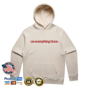 kenny trc Words Speak Life Store Merch On Everything I Love Classic Hoodie 1