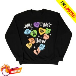 All Time Low Merch Shop Candy Hearts Sweatshirt