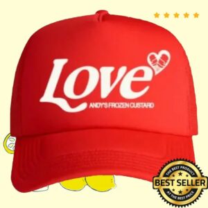 kenny Andys Frozen Custard Merch Store Andys Frozen Custard Love Trucker Hat Red