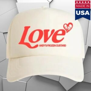 kenny Andys Frozen Custard Merch Store Andys Frozen Custard Love Trucker Hat White