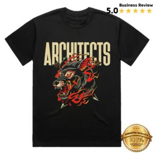 Architects Merch Store Wolf Tattoo Tee