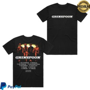 kenny Band T Shirts Merch Grinspoon 30 Logo Tour Black Tshirt0