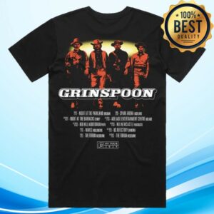 kenny Band T Shirts Merch Grinspoon 30 Logo Tour Black Tshirt1