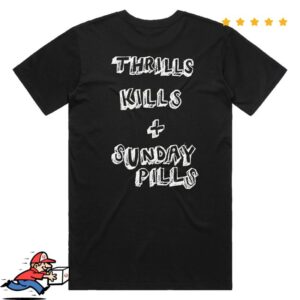 kenny Band T Shirts Merch Grinspoon Thrills Kills Sunday Pills Black Tshirt1