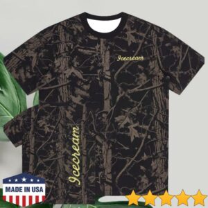 Bbcicecream Merch Shop Tree Camo T-Shirt Black