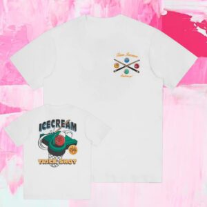Bbcicecream Merch Shop Trick Shot T-Shirt - White