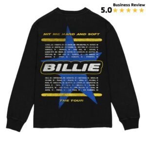 Billie Eilish Merch Shop Be Photo Star Dateback Black Longsleeve