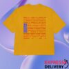 Billie Eilish Merch Shop Color Burst Hit Me Hard And Soft The Tour Gold Shirt