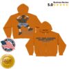 Billie Eilish Merch Shop Hit Me Hard And Soft The Tour Orange Dateback Zip Hoodie