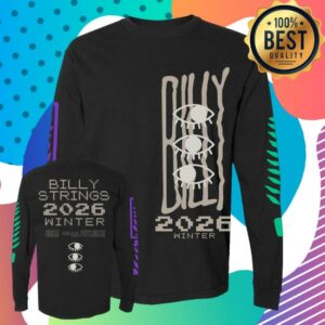 Billy Strings Store Merch Shop Eyes Long Sleeve Tee With Dates
