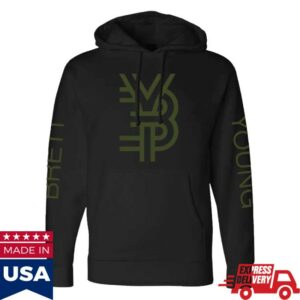 Brett Young Music Merch Shop Logo Text Hoodie