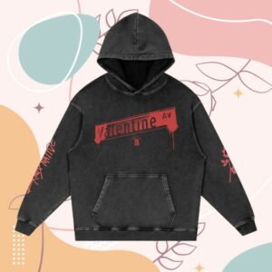 Bronx Native Merch Store Valentine Ave. Lim. Ed. Snow Washed Loose Cotton Hoodie