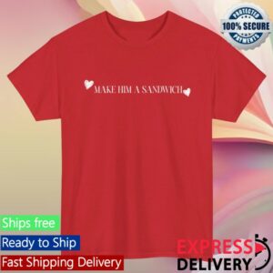 Candace Owens Merch Make Him A Sandwich Valentine T-Shirt Red