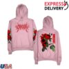 Carcosabc Merch Shop Roses Redux Pullover Hoodie Pink