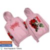 Carcosabc Merch Shop Roses Redux Pullover Hoodie Pink