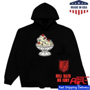 Clipse Let God Sort Em Out Merch Store Icecream X Hell Hath No Fury Hoodie