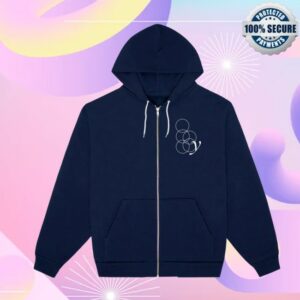 Deadair Merch Shop My Ghosts Go Ghost Zip-Up Hoodie