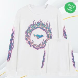 Elsolitariomc Merch Shop Solitario Flames Double Knit Jersey White