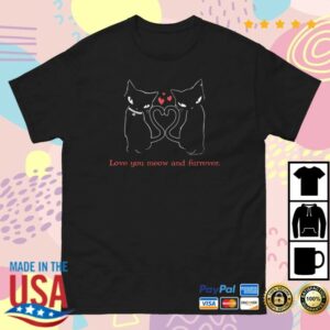 Emily The Strange Merch Meow And Furrever Tee Black