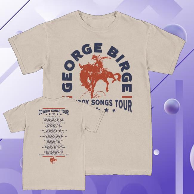 George Birge Shop Merch Cowboy Songs Tour Tee 3 George Birge Shop Merch Cowboy Songs Tour Tee