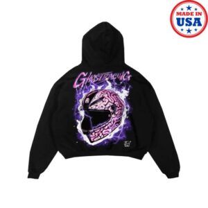 Ghost Racing Merch Store Big Brain Pink Hoodie Black