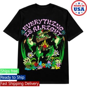 Globridge Studio Merch Psychedelic Frog Campfire Tee