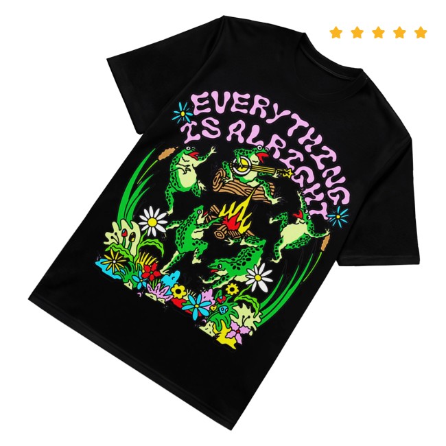 Globridge Studio Merch Psychedelic Frog Campfire Tee 3 Globridge Studio Merch Psychedelic Frog Campfire Tee