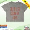 Hardy Merch Store God Bless Country Boys Ladies Long Shirt