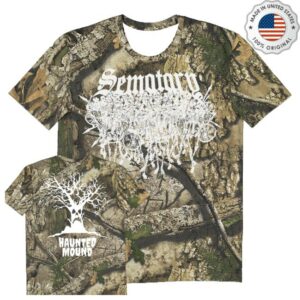 Haunted Mound Store Sematary Logo Camo Tee