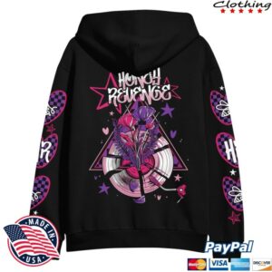 Honey Revenge Merch Broken Record Flowers Black Pullover
