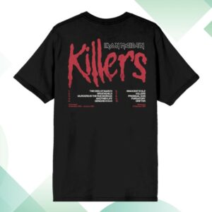 Iron Maiden Merch Store Killers 45 Tracklist Shirt
