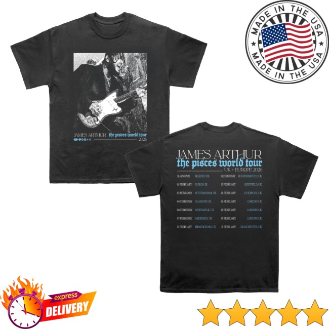 James Arthur Merch Store Pisces Photo Itin 2026 Charcoal Tee 5 James Arthur Merch Store Pisces Photo Itin 2026 Charcoal Tee