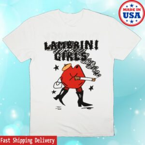 kenny Lambrini Girls Merch Lips Tee White