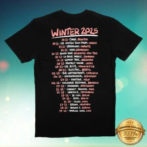 kenny Lambrini Girls Merch Winter Tour 2025 Tee Black1