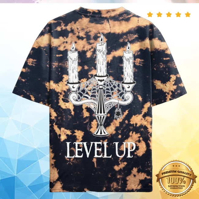 Level Up Merch Level Up Eternal Wick Bleach Tee 4 Level Up Merch Level Up Eternal Wick Bleach Tee