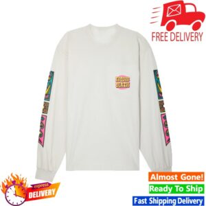 Liquid Death Merch Store Death Jungle Long Sleeve Shirt White