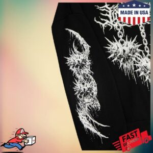 Lorna Shore Band Merch Shop Lorna Shore Spiked Heart Womens Hooded Sweatshirts